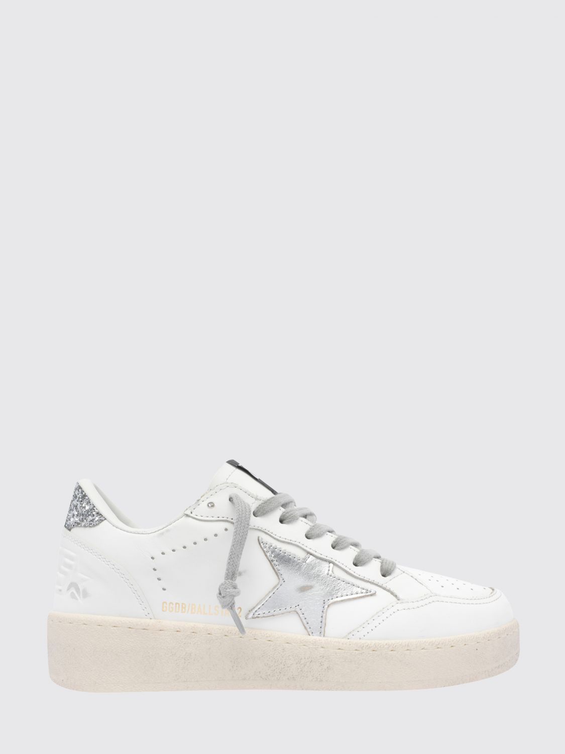 ball star 2 distressed leather and mesh sneakers