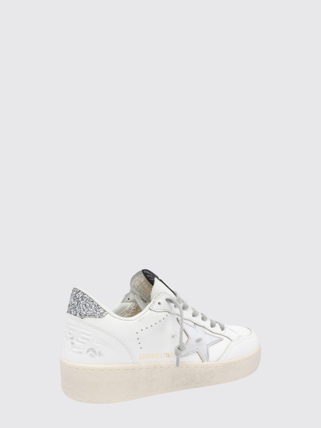 ball star 2 distressed leather and mesh sneakers