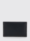 rockstud grained calfskin leather envelope clutch with studs