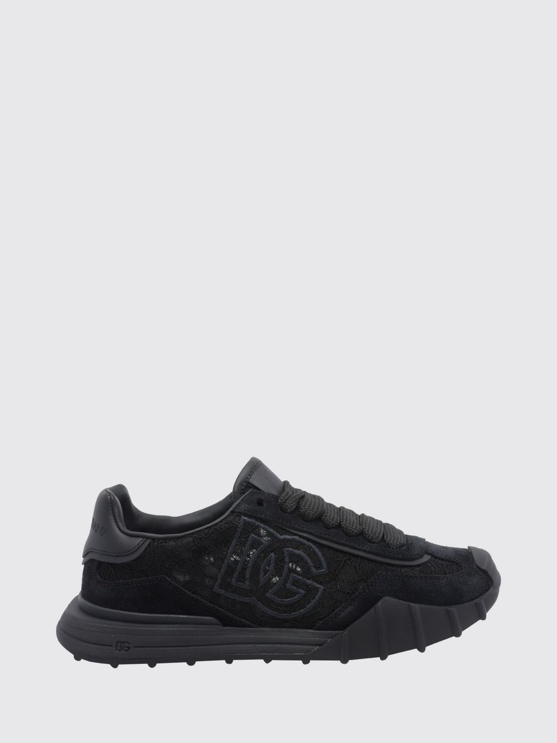 DOLCE &amp; GABBANA 35 dg athletic low-top sneakers in lace and suede