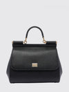 sicily grained calfskin leather handbag with shoulder strap
