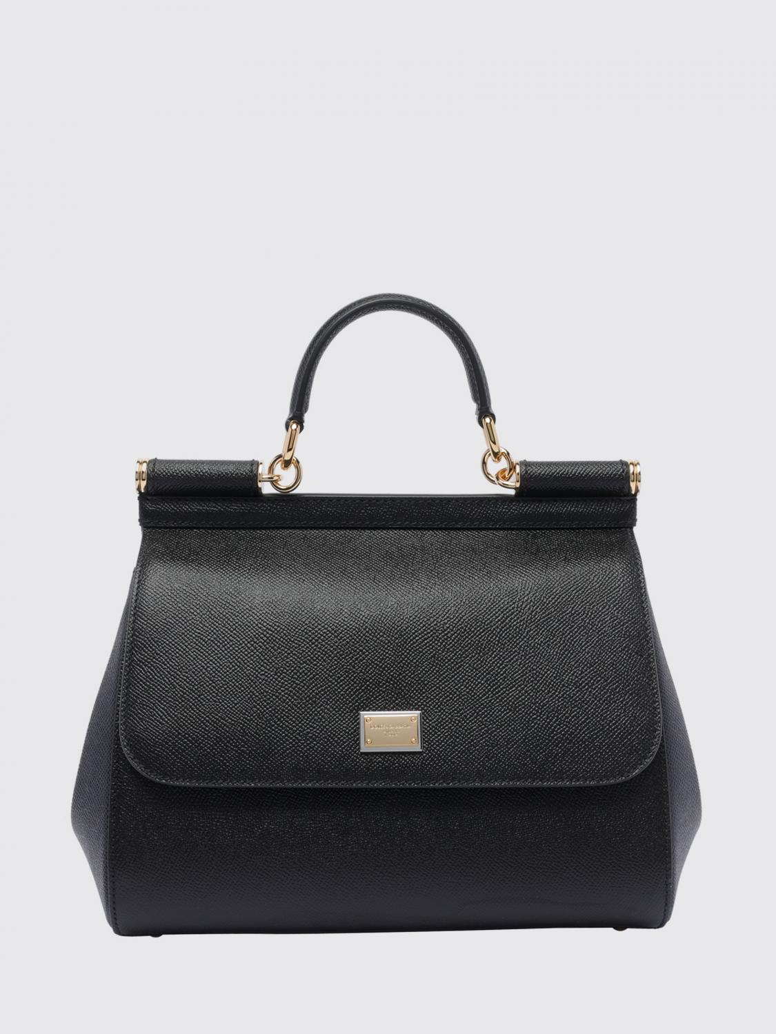 sicily grained calfskin leather handbag with shoulder strap
