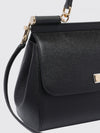 sicily grained calfskin leather handbag with shoulder strap