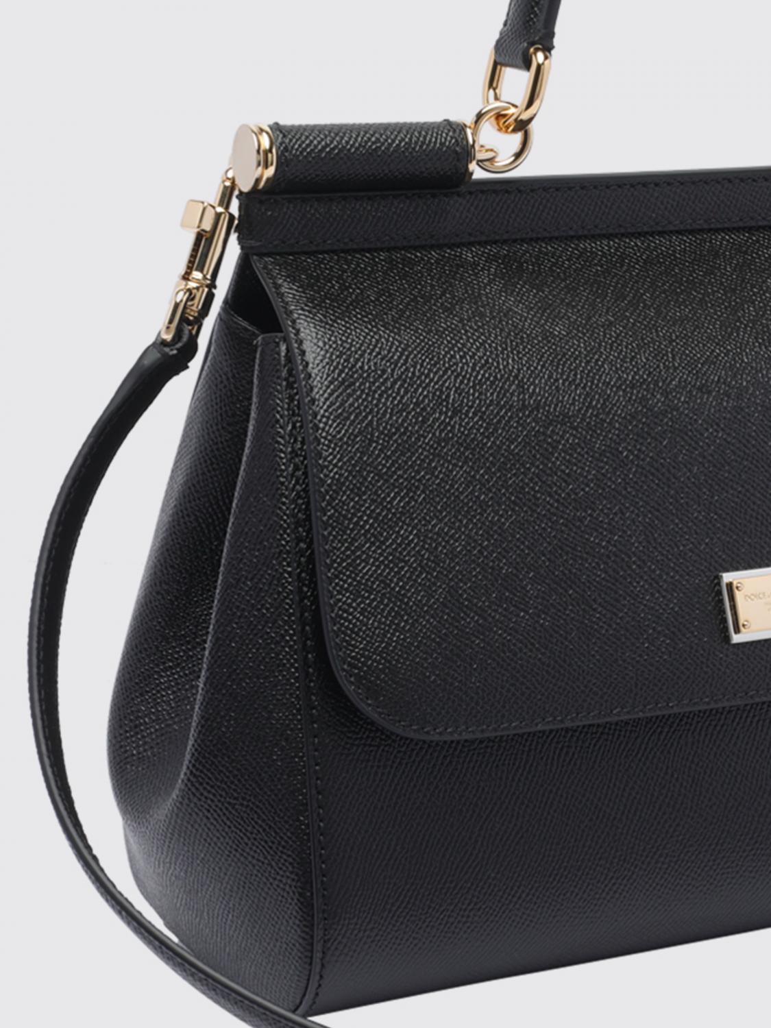 sicily grained calfskin leather handbag with shoulder strap