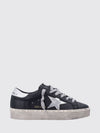 hi star distressed leather platform sneakers