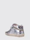 mid-star suede trainers with worn effect and mid-top ankle