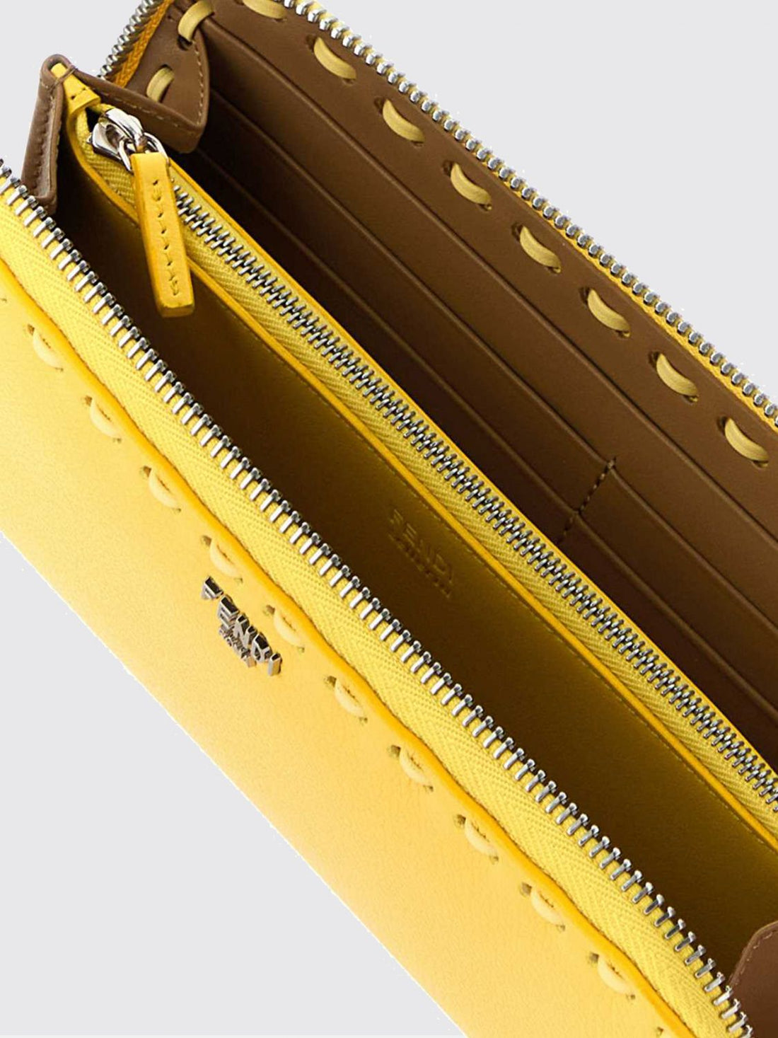 FENDI OS selleria continental zip-around calfskin wallet