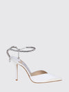 saeda crystal-embellished satin high-heel pumps