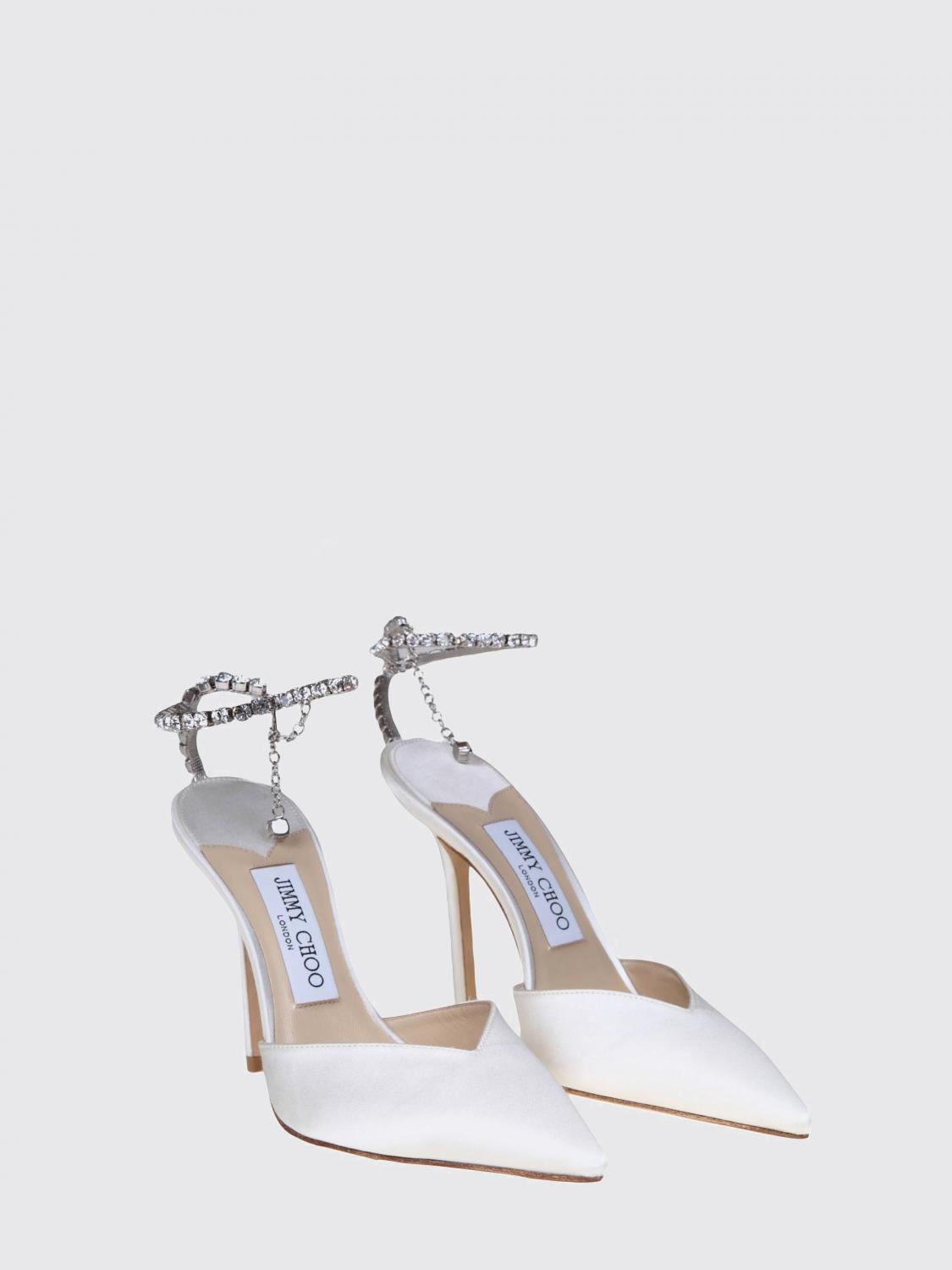 saeda crystal-embellished satin high-heel pumps