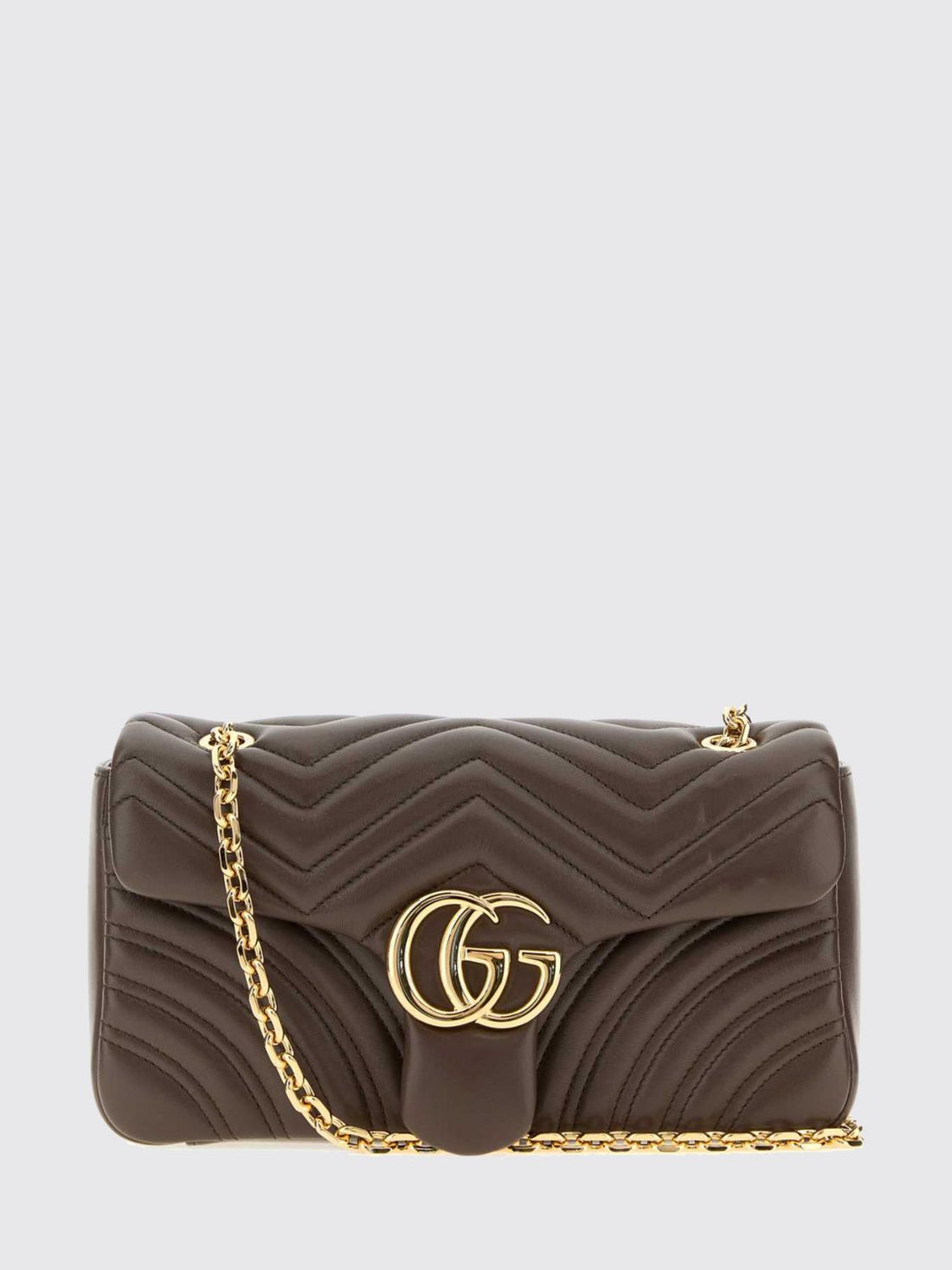 GUCCI OS gg marmont matelassé nappa leather shoulder bag with chevron motif