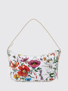 lady lunetta mini floral-print coated cotton shoulder bag