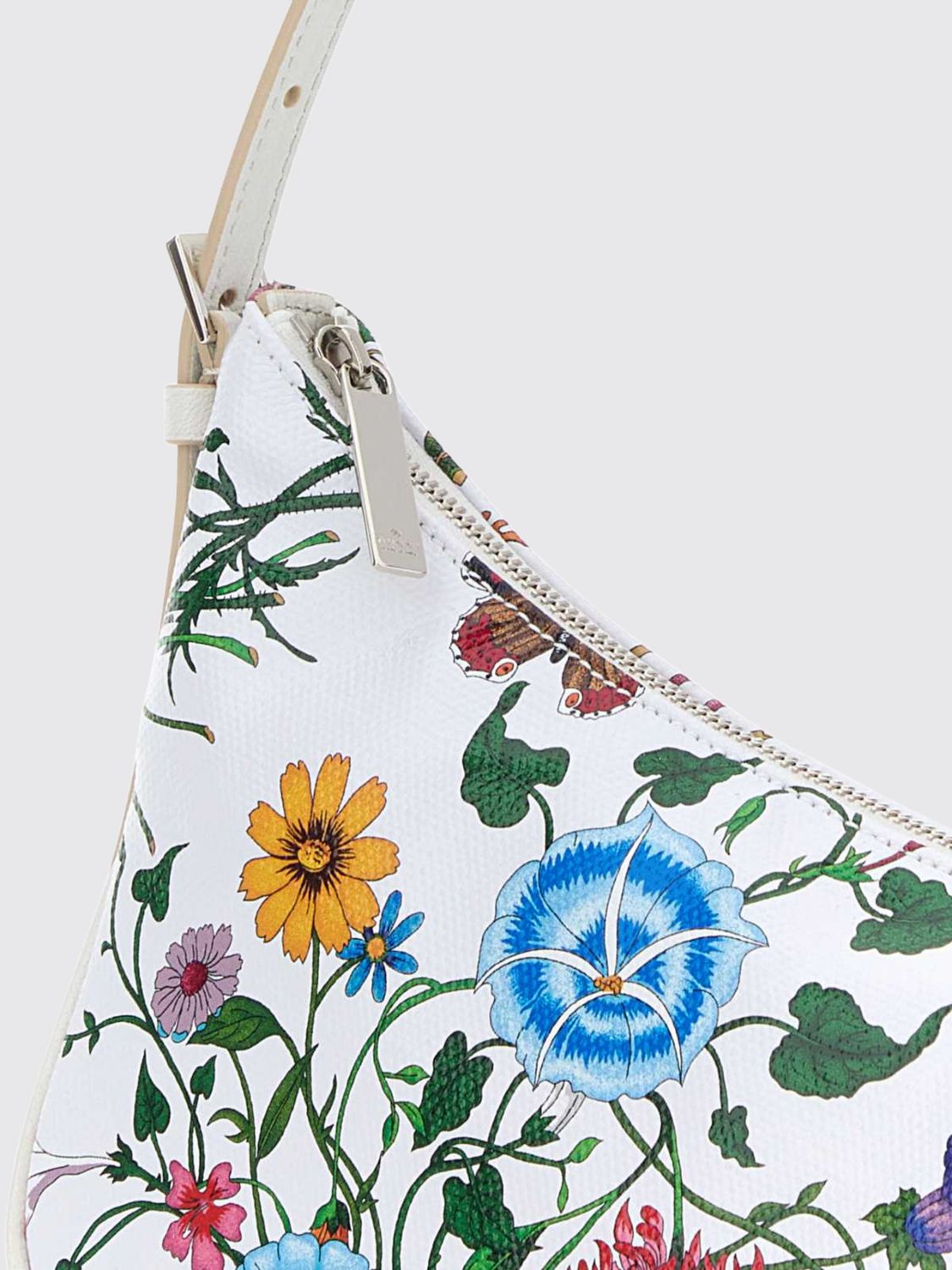 lady lunetta mini floral-print coated cotton shoulder bag