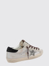 super-star distressed leather and pony hair sneakers