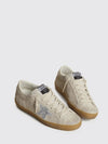 super-star suede sneakers with glitter logo and embroidery