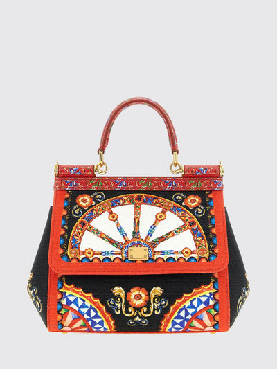 sicily mini handbag with 'carretto siciliano' print