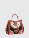 sicily mini handbag with 'carretto siciliano' print