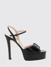 bowow leather platform sandals with high heel