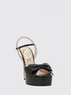 bowow leather platform sandals with high heel