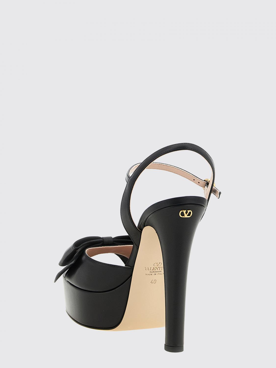 bowow leather platform sandals with high heel