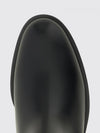 knee-high vlogo signature boots in calfskin leather