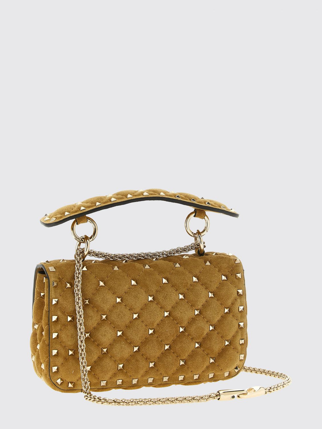 VALENTINO GARAVANI OS rockstud spike handbag in quilted leather with studs