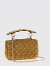 rockstud spike handbag in quilted leather with studs