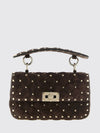 rockstud spike handbag in quilted leather with studs