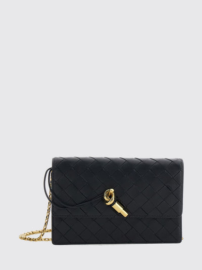 andiamo mini intrecciato lambskin bag with chain strap