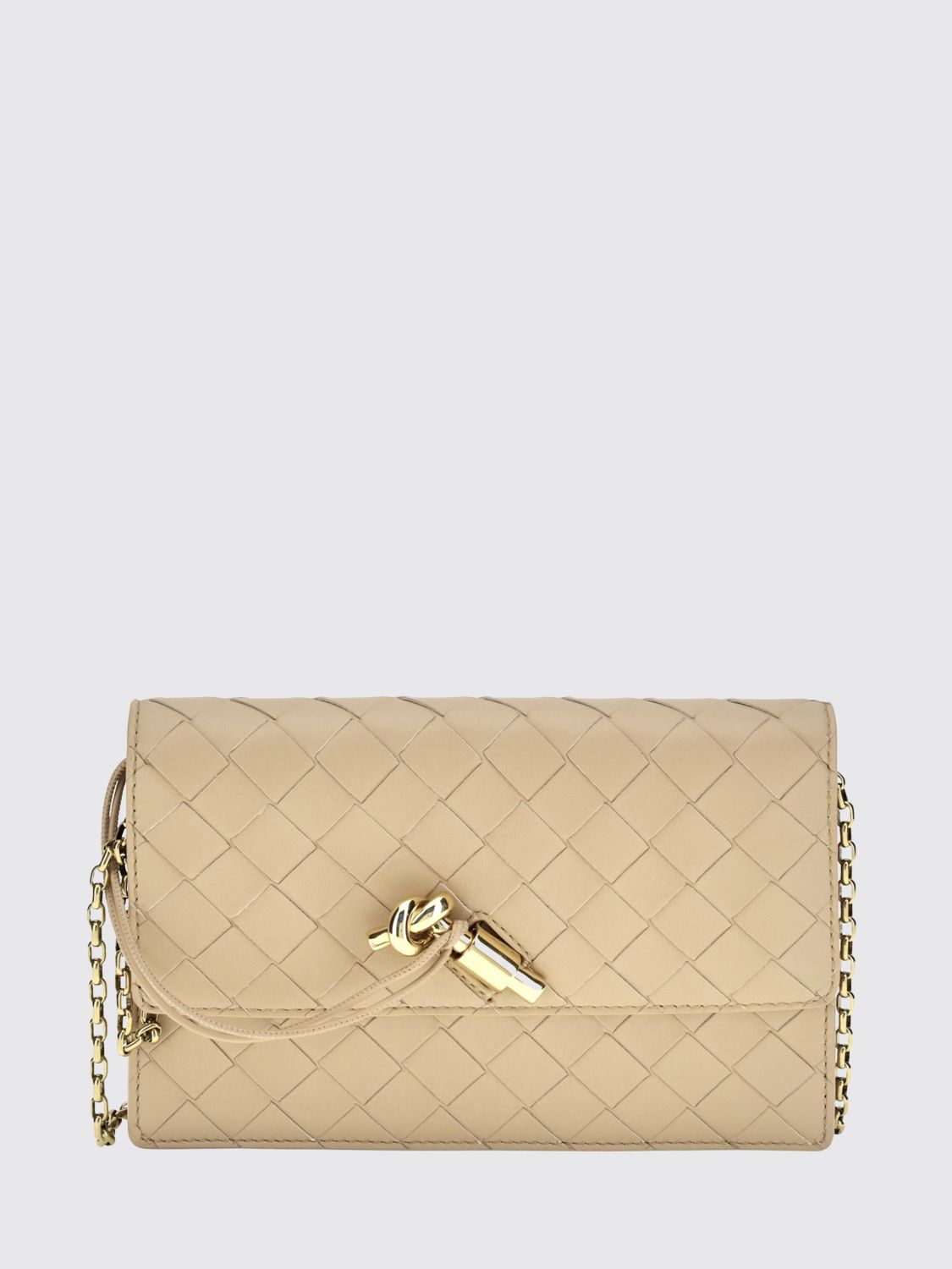 andiamo mini intrecciato lambskin bag with chain strap