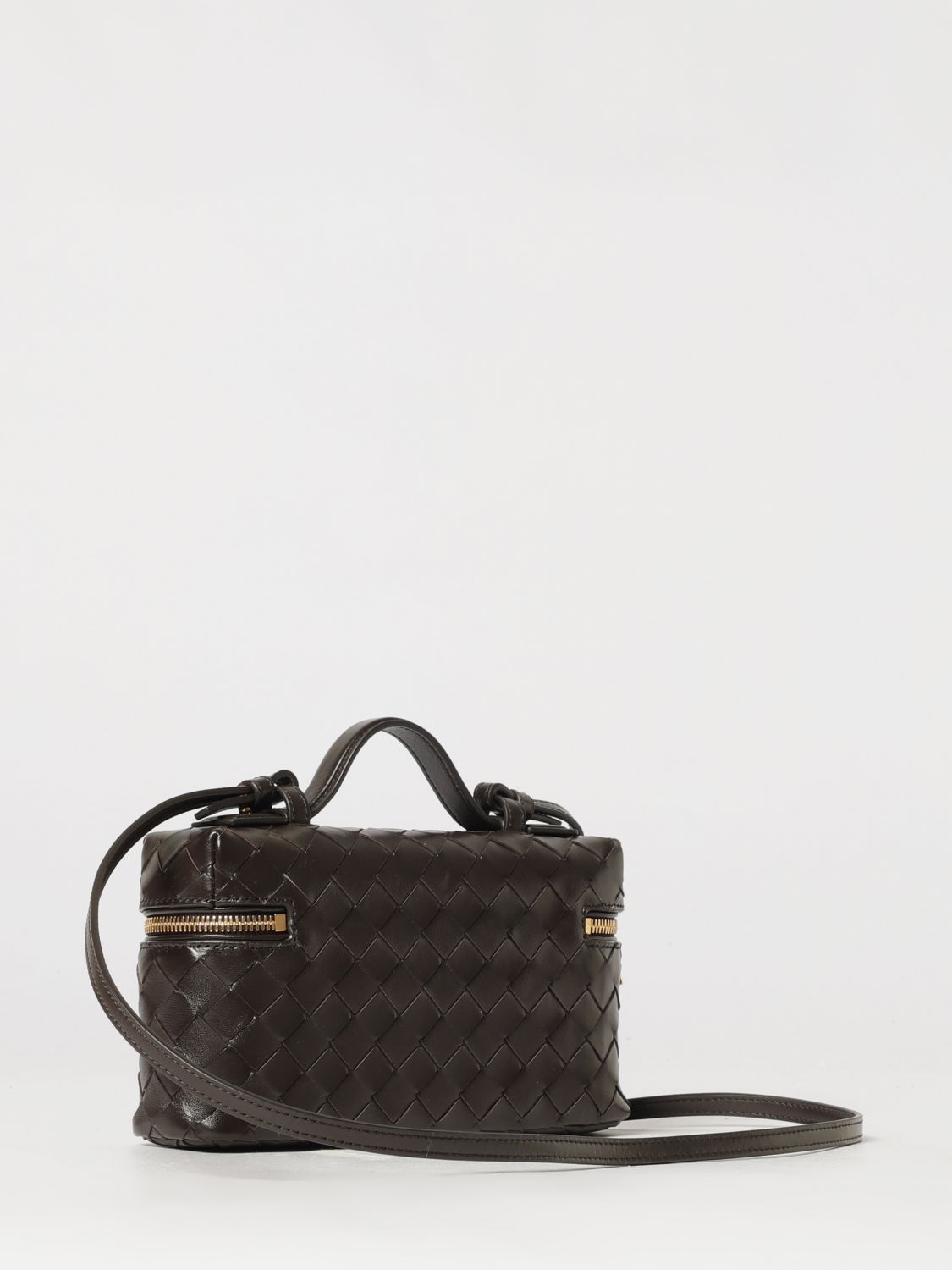 bang bang mini handbag in intrecciato calfskin leather