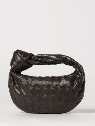 jodie mini handbag in intrecciato leather with knotted handle