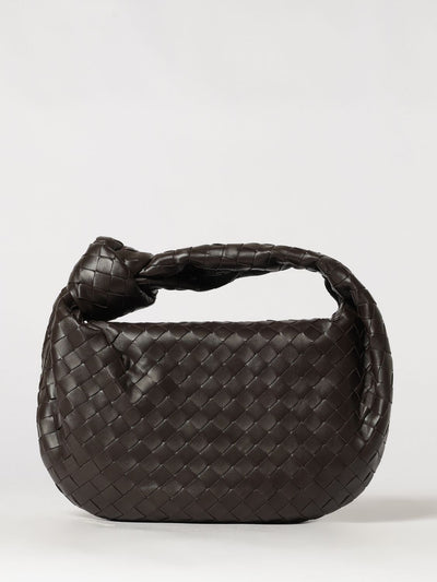 medium jodie handbag in intrecciato leather with knotted handle
