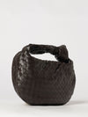 medium jodie handbag in intrecciato leather with knotted handle