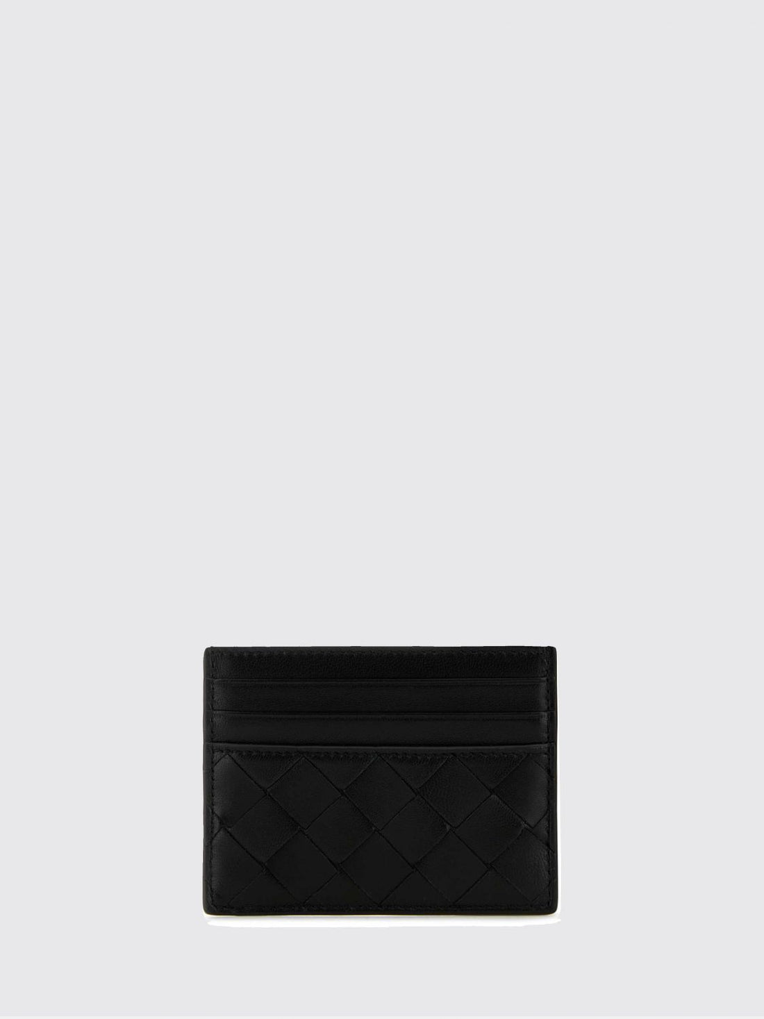 BOTTEGA VENETA OS flat woven nappa calfskin card holder with 7 slots