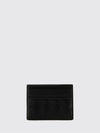 flat woven nappa calfskin card holder with 7 slots