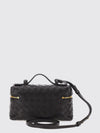 big bang mini intrecciato linen bag with removable strap