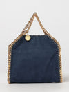 falabella mini synthetic leather bag with chain trims
