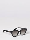 oversized irregular-shaped sunglasses in acetate with logo