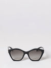 oversized irregular-shaped sunglasses in acetate with logo