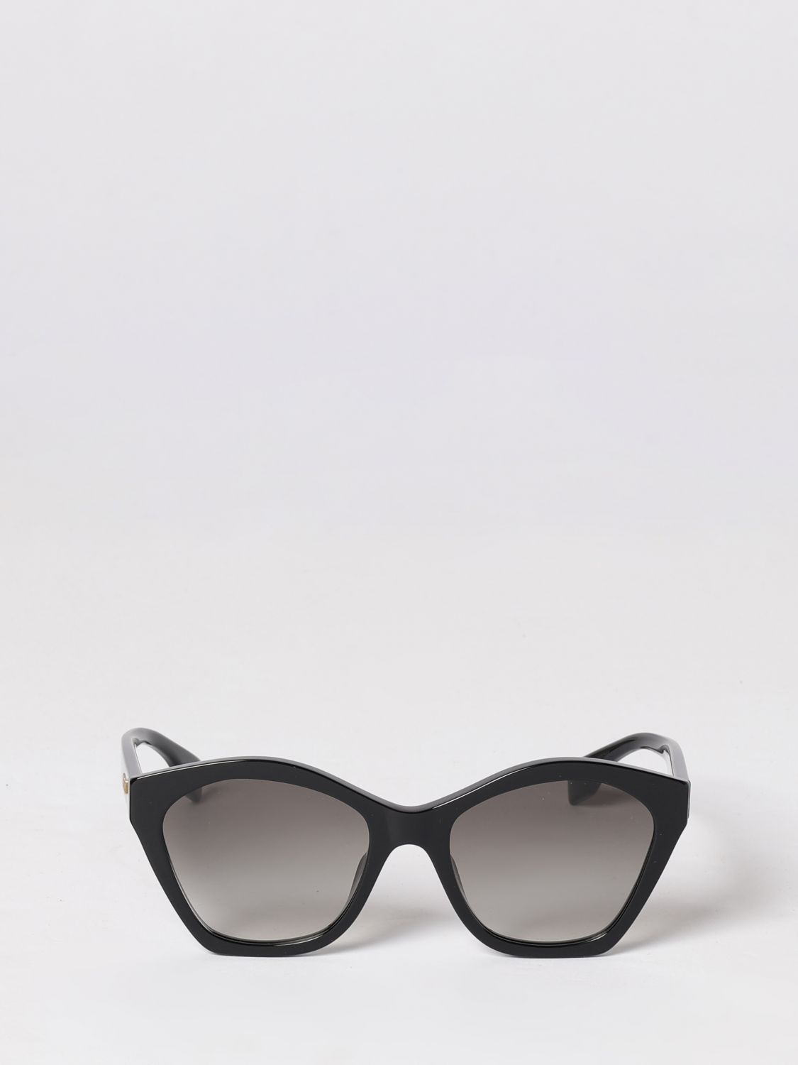 oversized irregular-shaped sunglasses in acetate with logo
