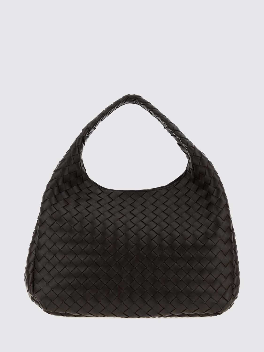 campana intrecciato lambskin hobo bag with woven handle