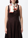 square silk foulard with an all-over graphic print