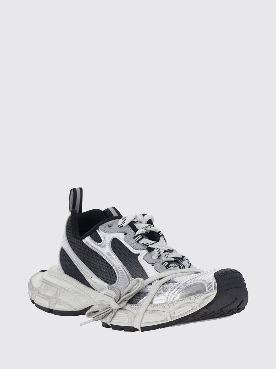 BALENCIAGA 36 3xl bicolor mesh and rubber sneakers with worn-out effect