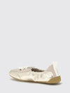 chloé kick ruched laminated calfskin leather ballet flats