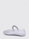 the jelly mary jane ballet flats in transparent pvc with crystals