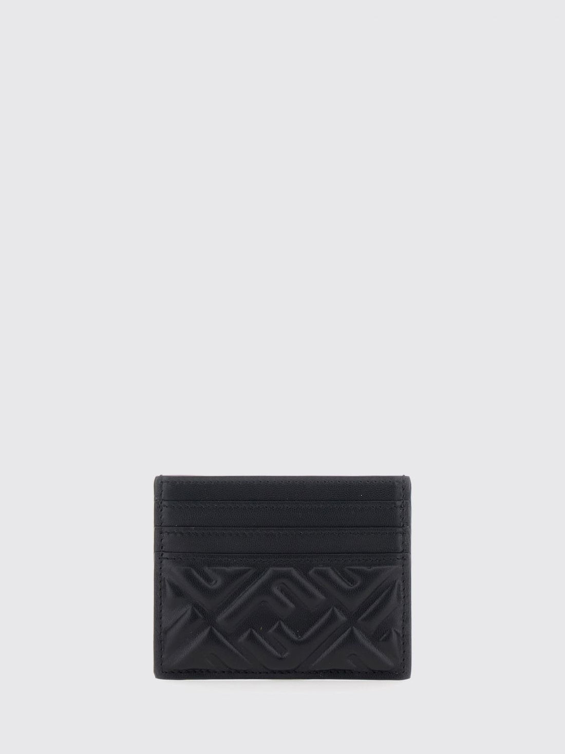 FENDI OS lambskin card holder with six slots and embossed ff logo