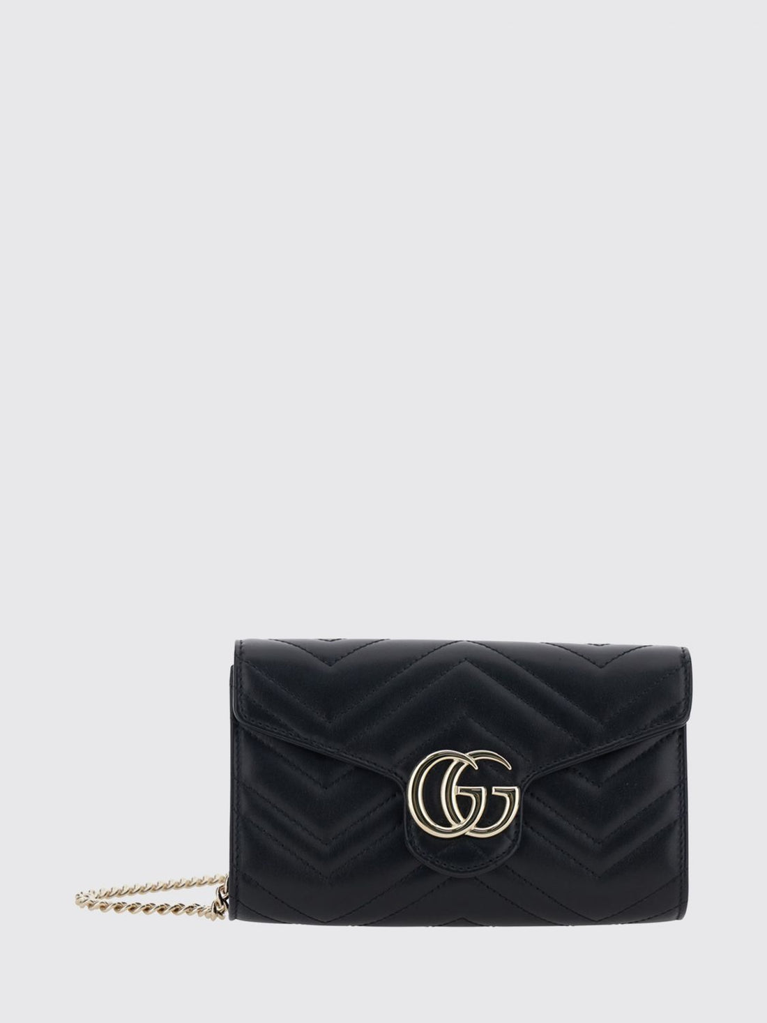 GUCCI OS gg marmont mini envelope bag in matelassé leather with chain strap