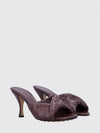 blink woven lambskin mules with a high flared heel
