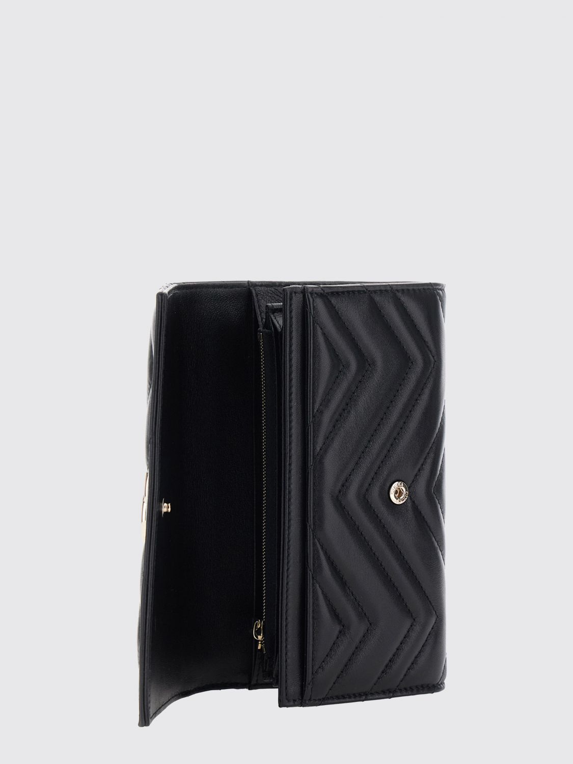 gg marmont chevron matelassé nappa continental wallet