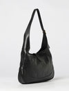 jackie 1961 medium shoulder bag in black grained leather